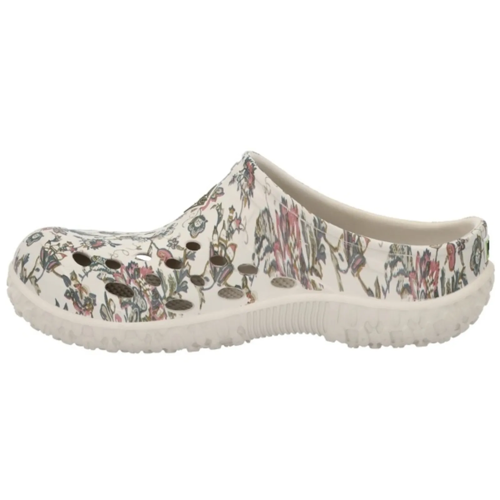Muck® Ladies Muckster Floral White Lite Clog Slip On Shoes MLCW1FLR