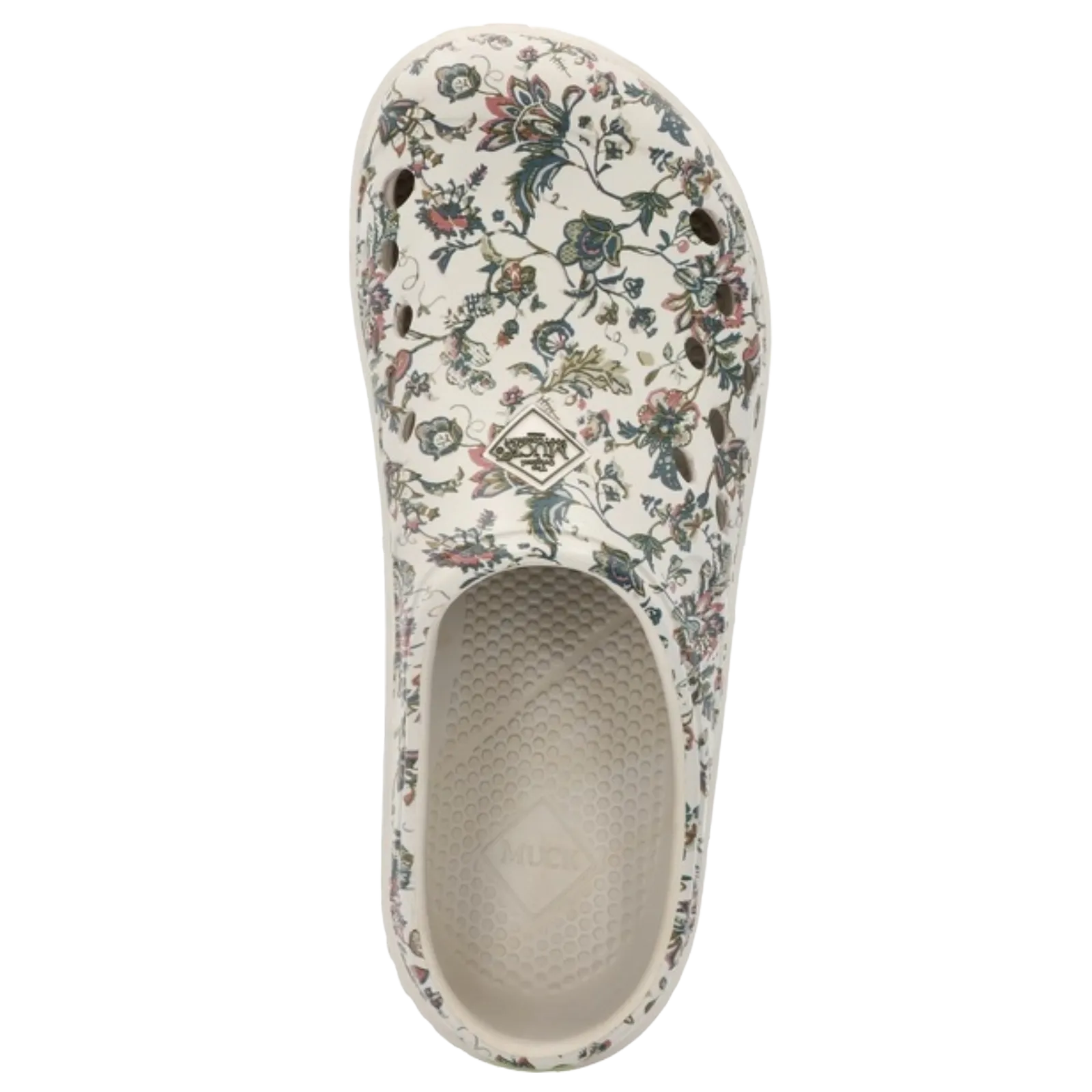 Muck® Ladies Muckster Floral White Lite Clog Slip On Shoes MLCW1FLR