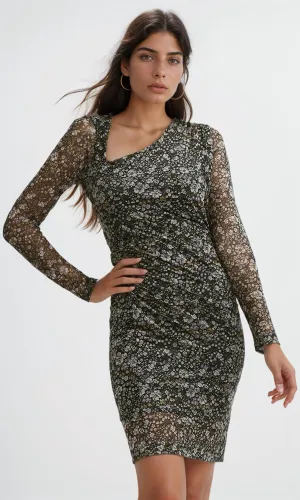 O191875 Romantic Evening Chiffon Ruffle Dress