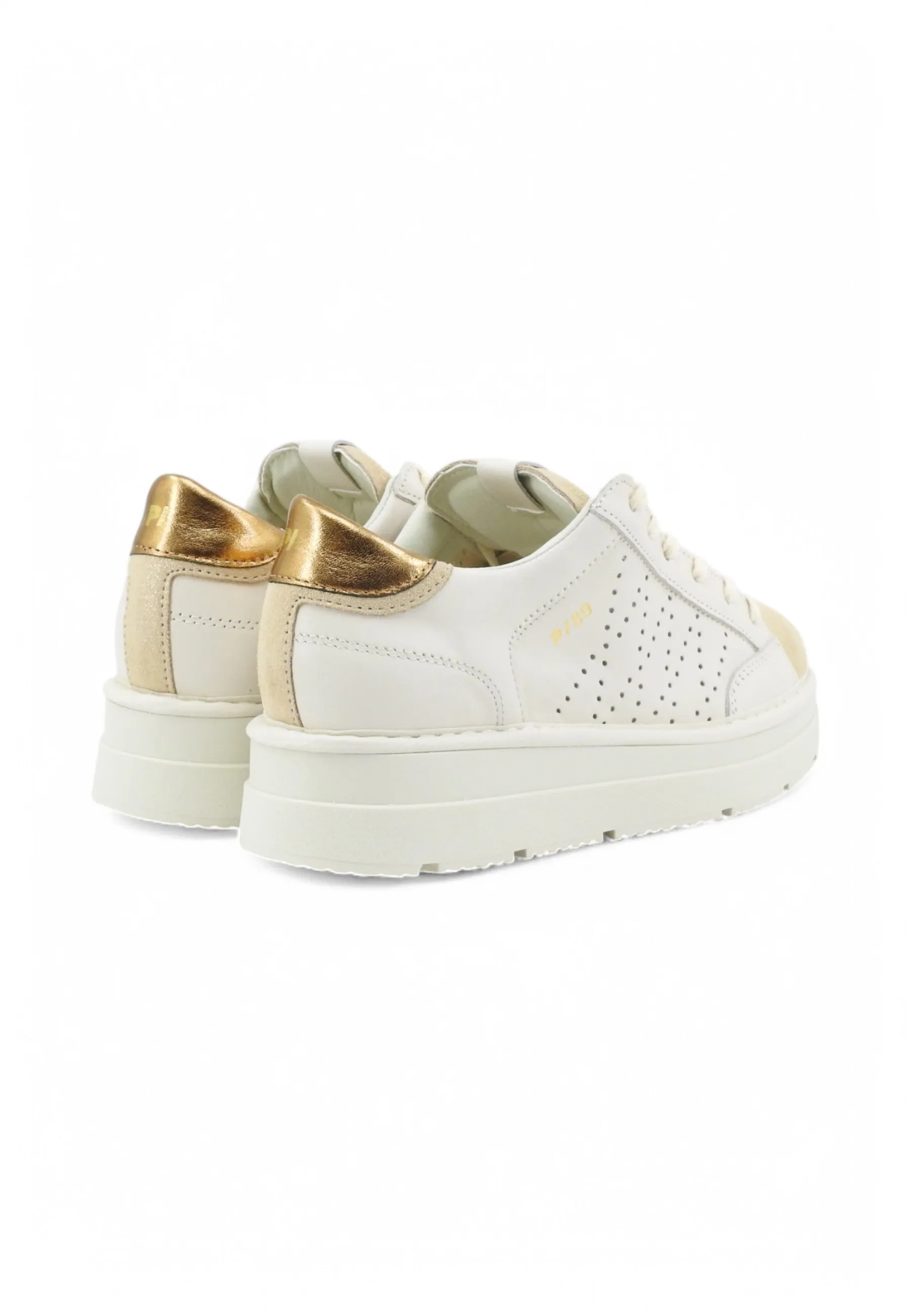 PAN CHIC Sneakers Donna Bianco Oro Glitter P89W010-01380040-PE25