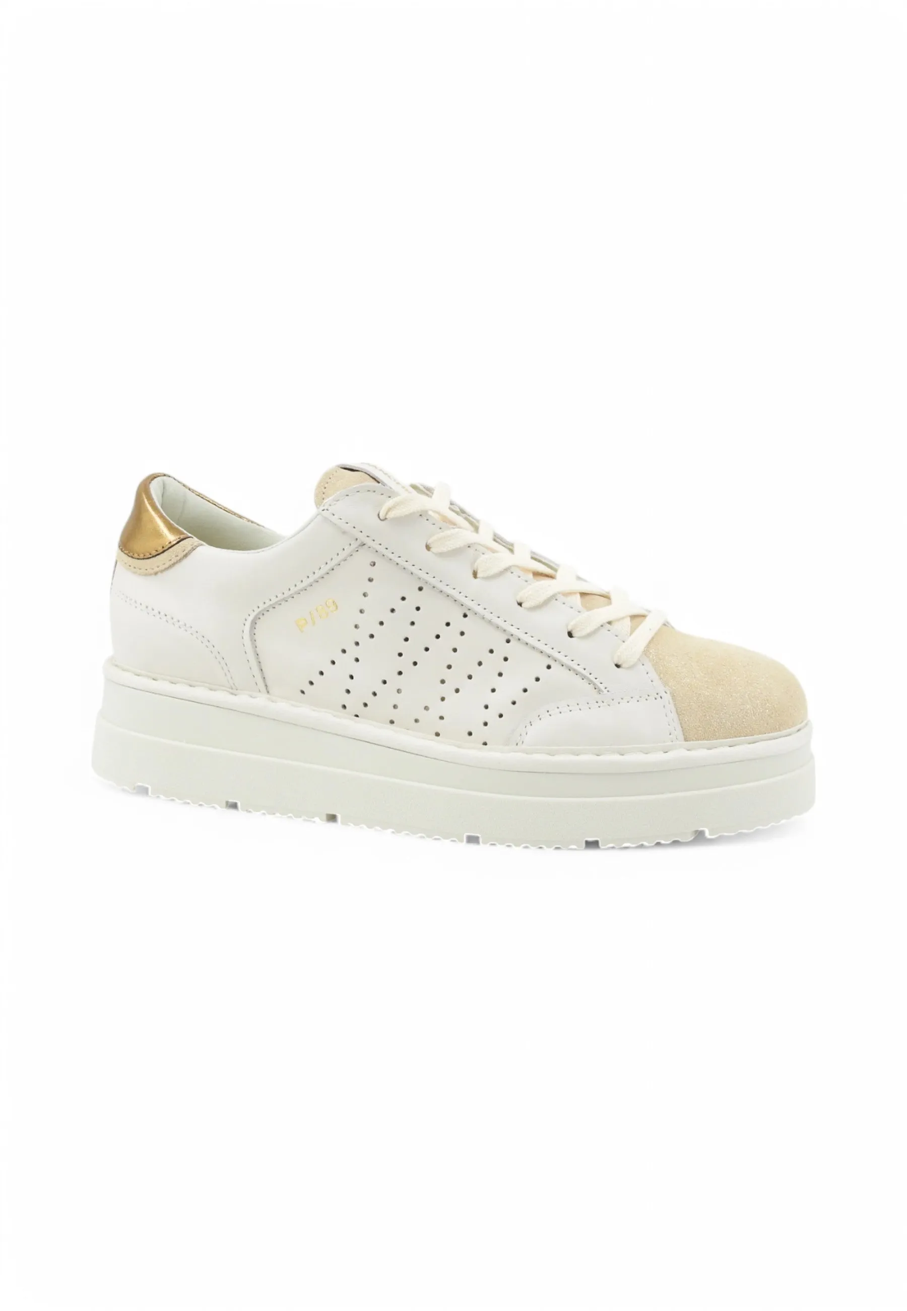 PAN CHIC Sneakers Donna Bianco Oro Glitter P89W010-01380040-PE25
