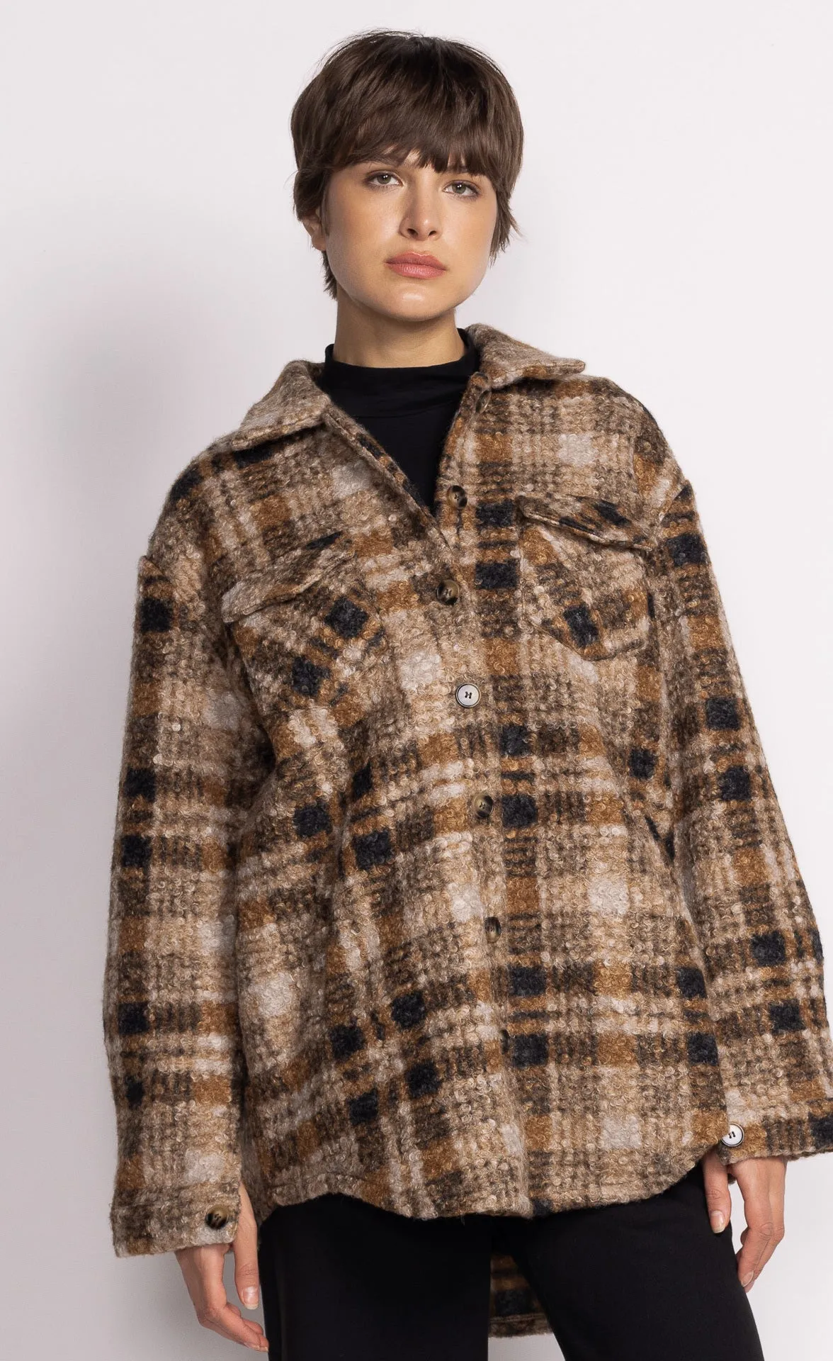Pink Martini Women's Jade Coat - Brown