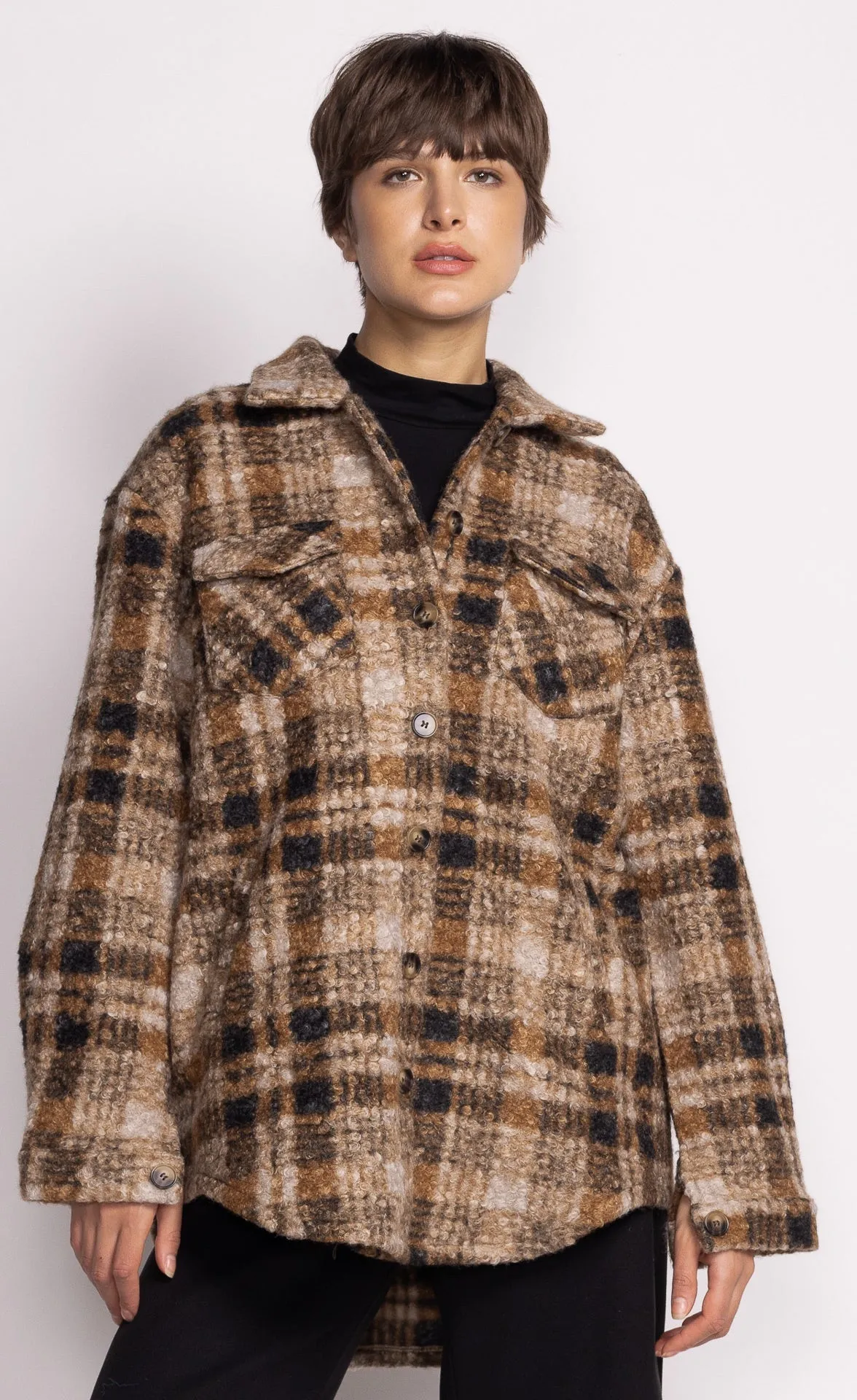 Pink Martini Women's Jade Coat - Brown