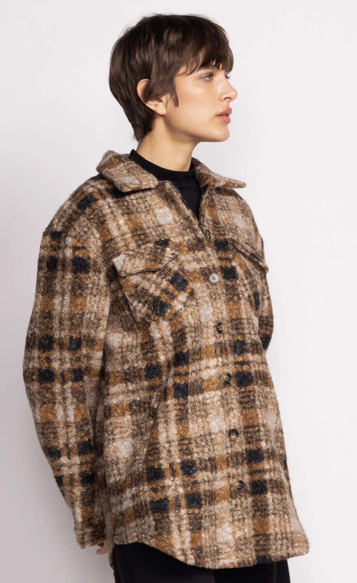 Pink Martini Women's Jade Coat - Brown