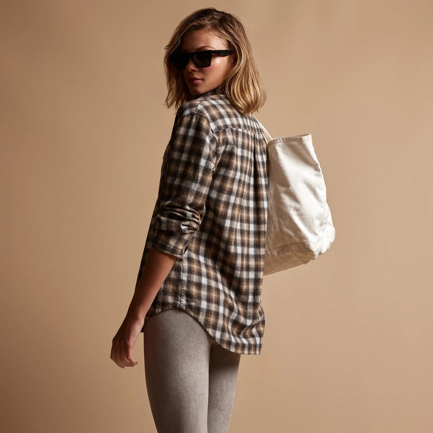 Plaid Flannel Shirt - Toast