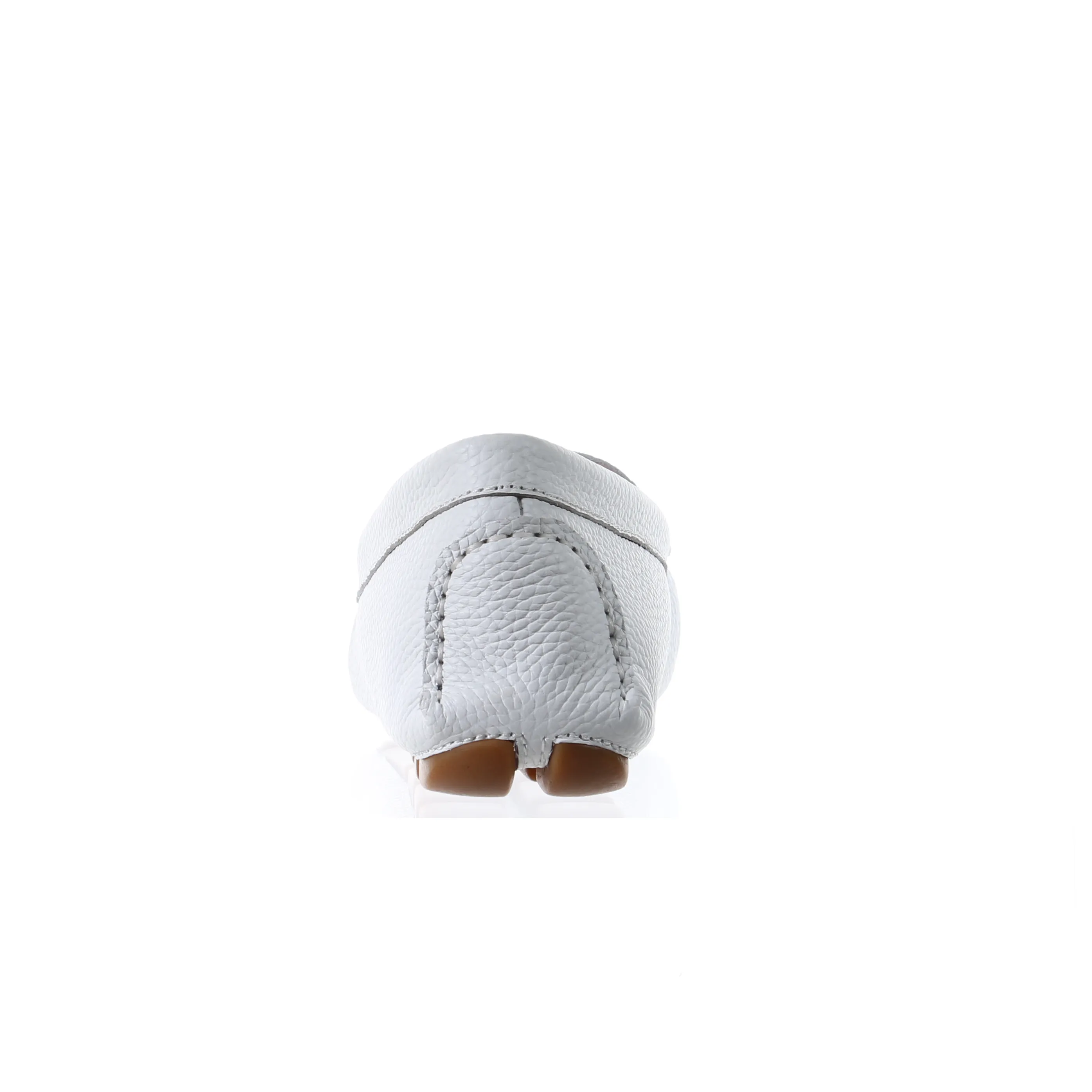 PP Leather Driver Shoes (White)