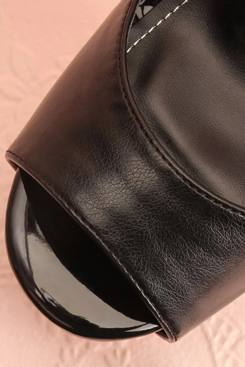 Quando Black | Platform Heeled Sandals