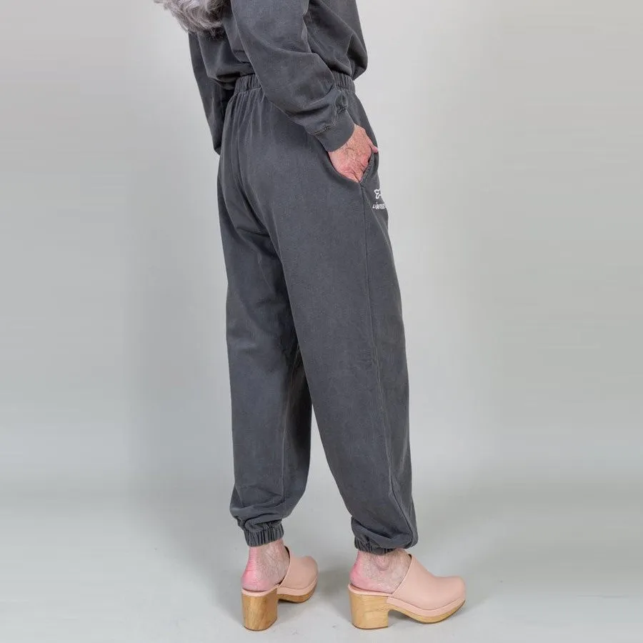 "Liberez les Sardines" Sweatpants (Faded Black)
