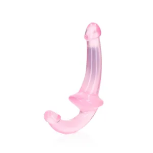 Realrock Crystal Clear Strapless Strap-On 6&#39;&#39; Pink