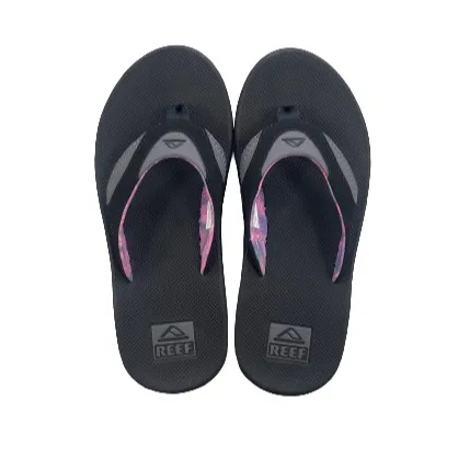 Reef Women's Fanning Sandal - Black/Grey - 40% OFF