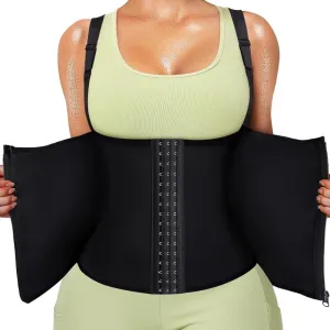 Sauna Sweat Vest with Zipper Neoprene Slimming Workout Shaper
