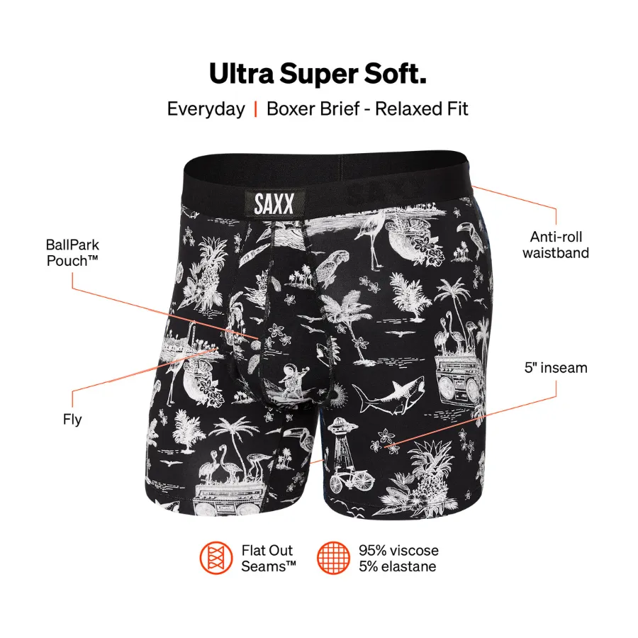 SAXX Ultra Super Soft Boxer Brief Fly SXBB30F - AST
