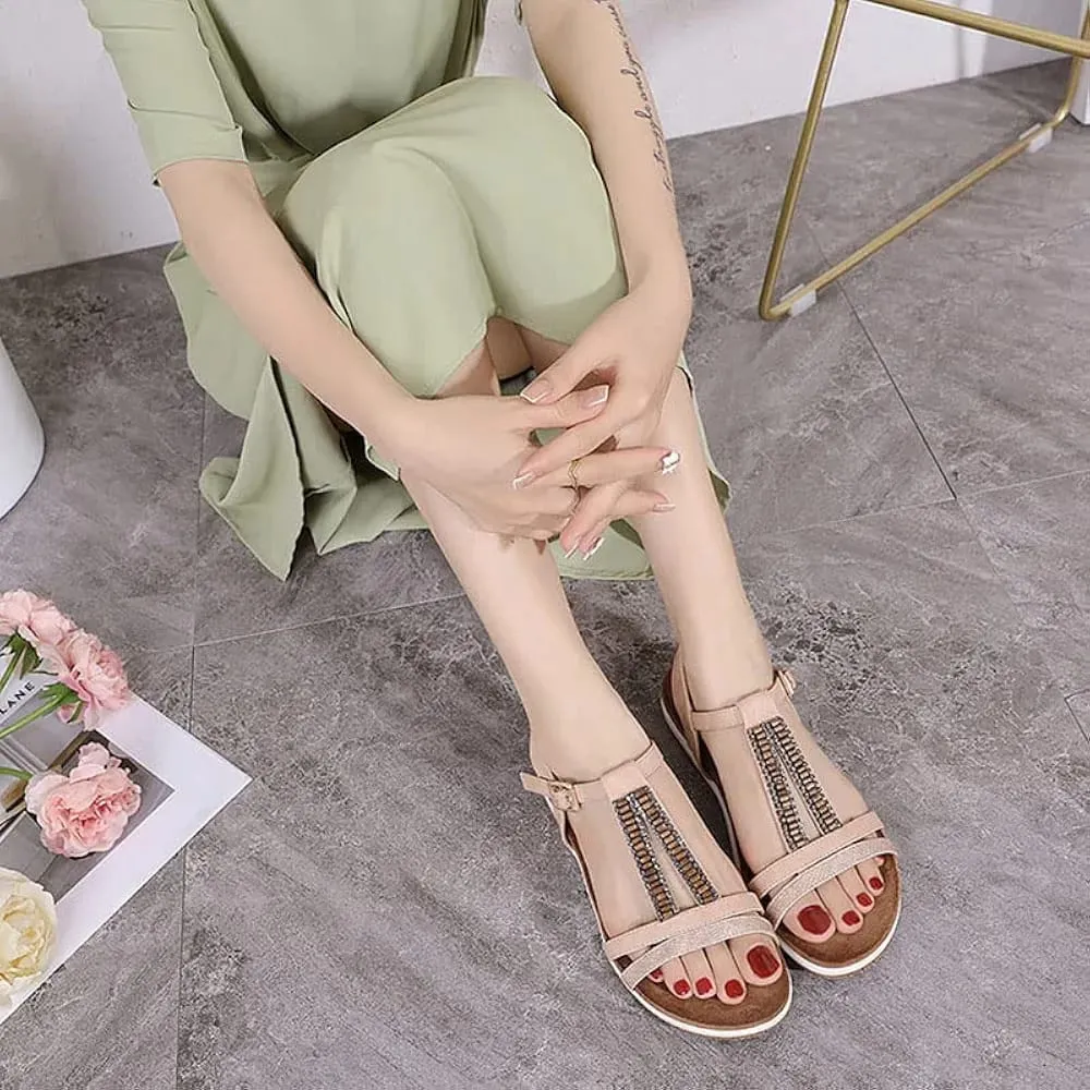 Shoes Women Sandals Flat Non-slip Summer Holiday Beach Shoes     3629