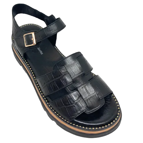 Simm  -  Black Croc