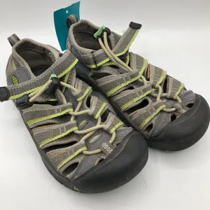 Size 13: Keen Grey & Green Toggle Velcro Sandals