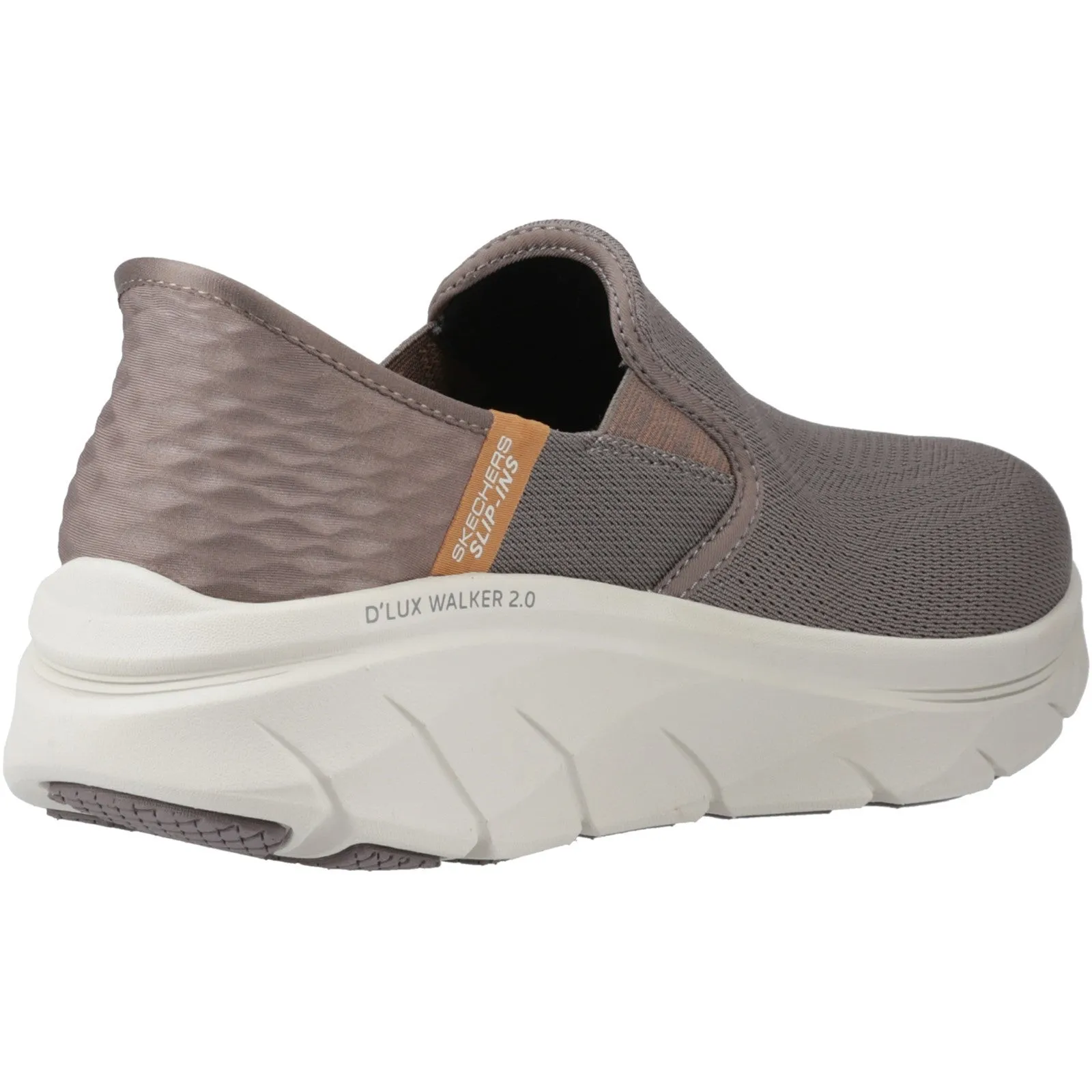 Skechers Mens D'Lux Walker 2.0 232463WW-BRN Brown Slip On Shoe