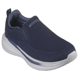 Skechers Mens Navy Memory Foam Slip-On Trainer ROYCE 210791