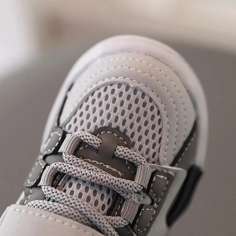 Sports Shoes Spring Flats for Boys Girls Soft Bottom Breathable