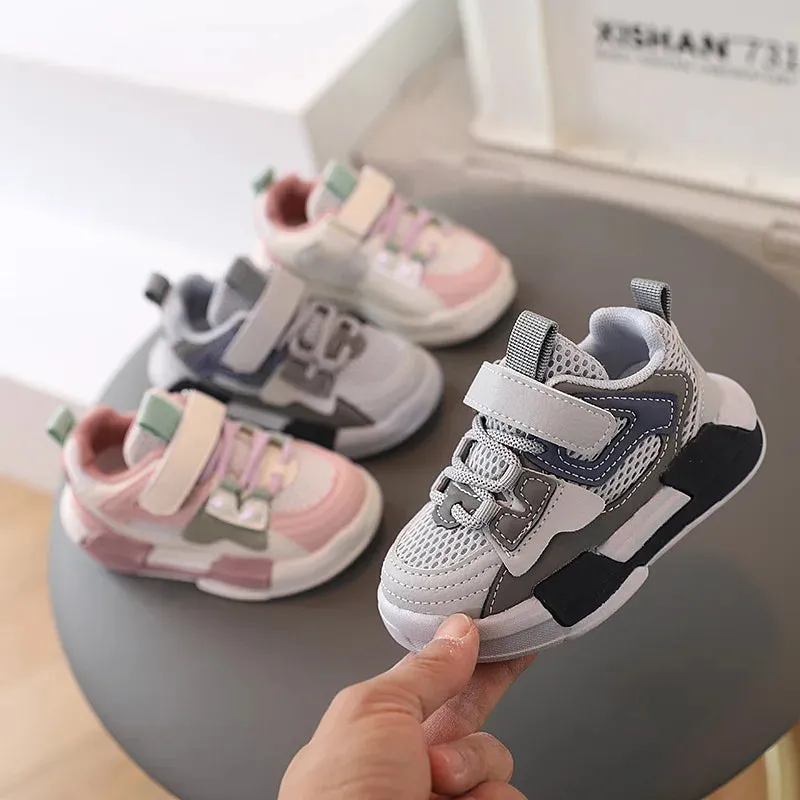 Sports Shoes Spring Flats for Boys Girls Soft Bottom Breathable