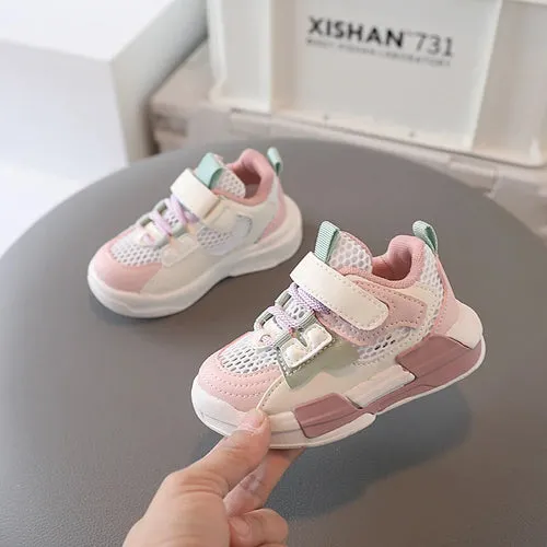 Sports Shoes Spring Flats for Boys Girls Soft Bottom Breathable