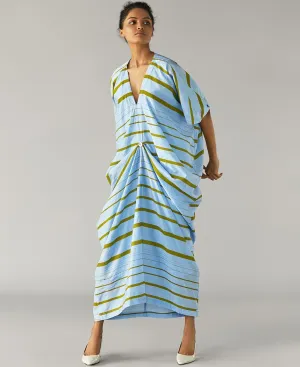 Striped Kaftan Dress