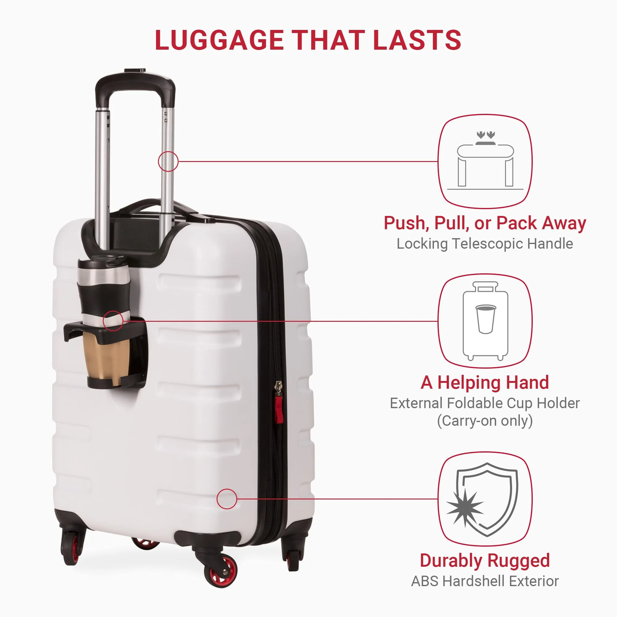 SwissGear 19-Inch Expandable Hardside Carry-On
