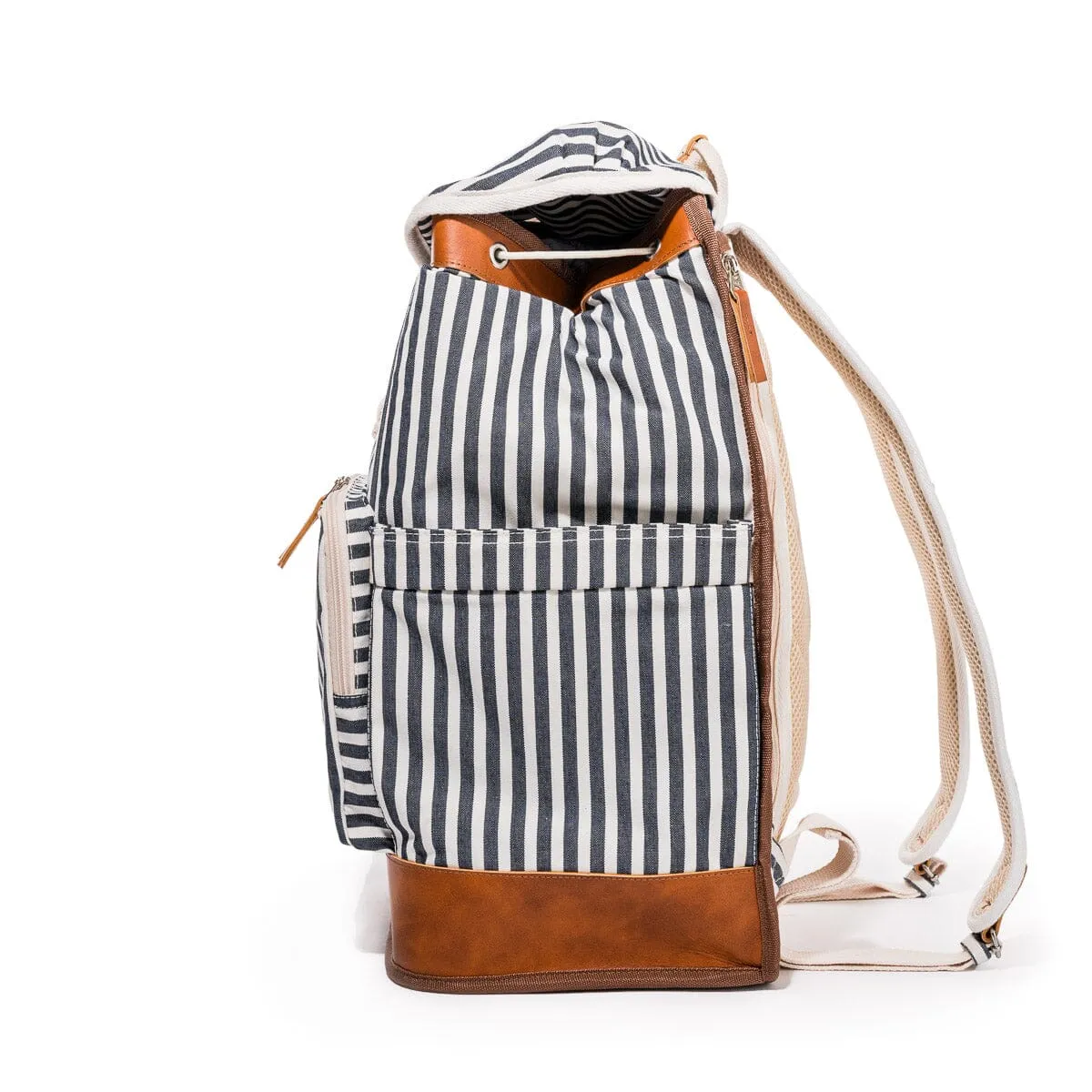 The Backpack Cooler - Laurens Navy Stripe