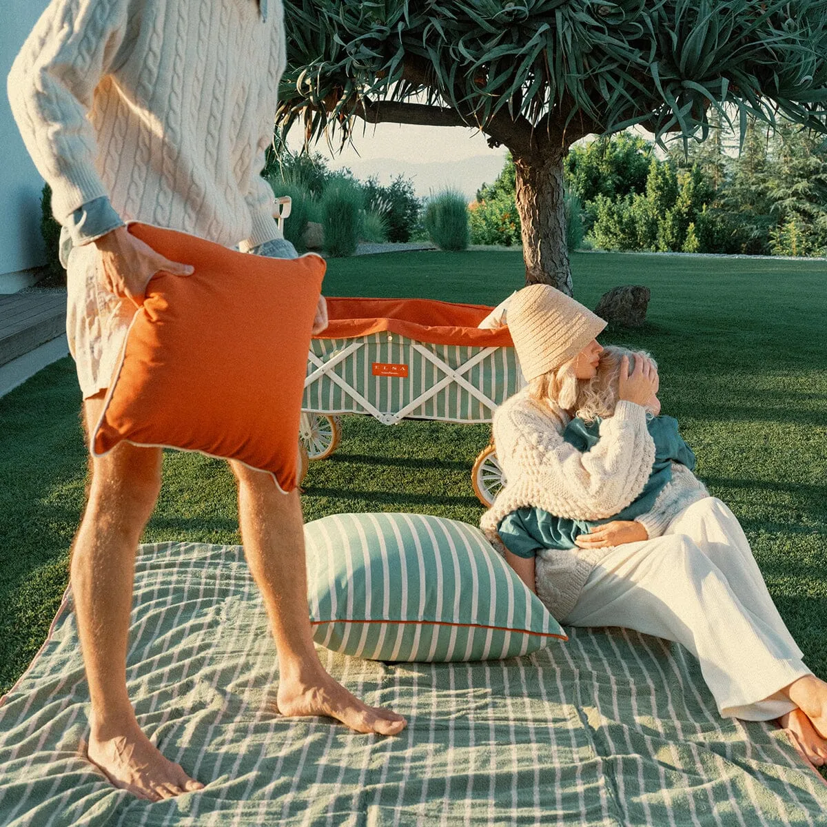 The Beach Blanket - Elsa Stripe