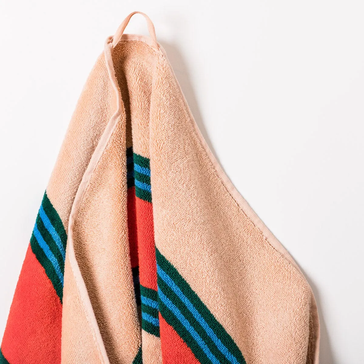 The Beach Towel - Bistro Dusty Pink Stripe