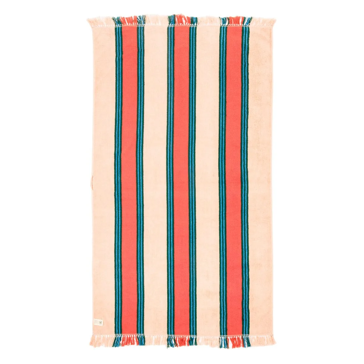 The Beach Towel - Bistro Dusty Pink Stripe