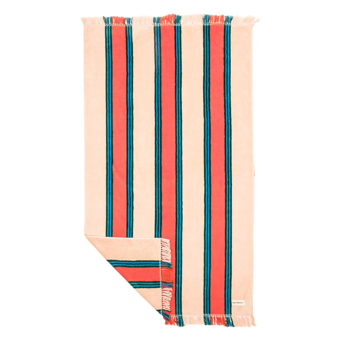 The Beach Towel - Bistro Dusty Pink Stripe