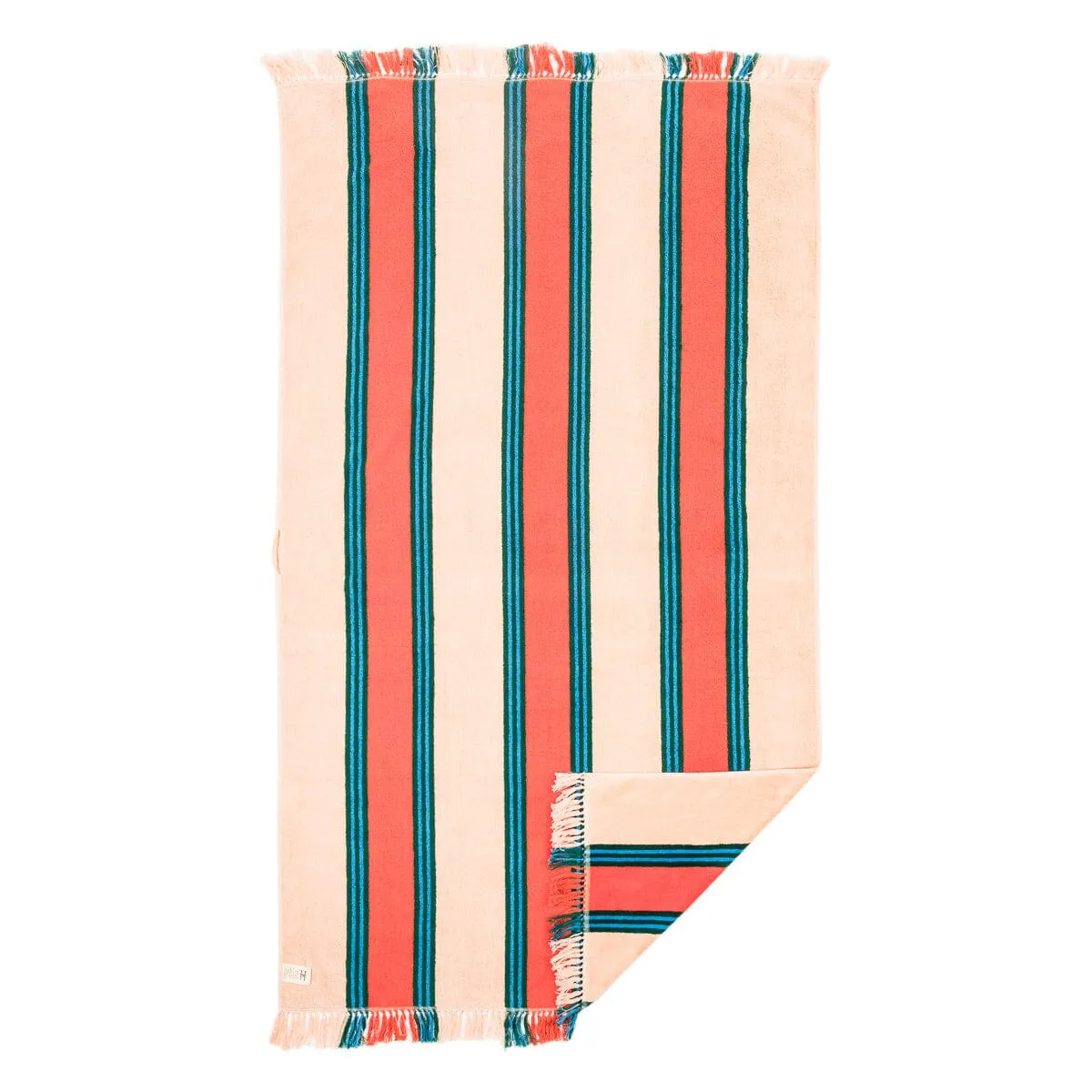 The Beach Towel - Bistro Dusty Pink Stripe