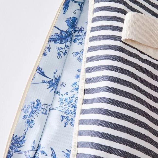 The Cooler Tote Bag - Lauren's Navy Stripe