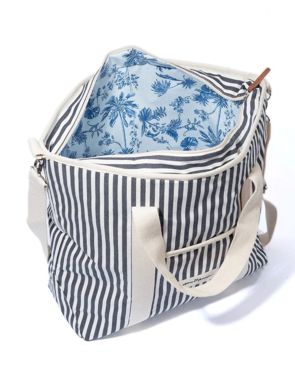 The Cooler Tote Bag - Lauren's Navy Stripe