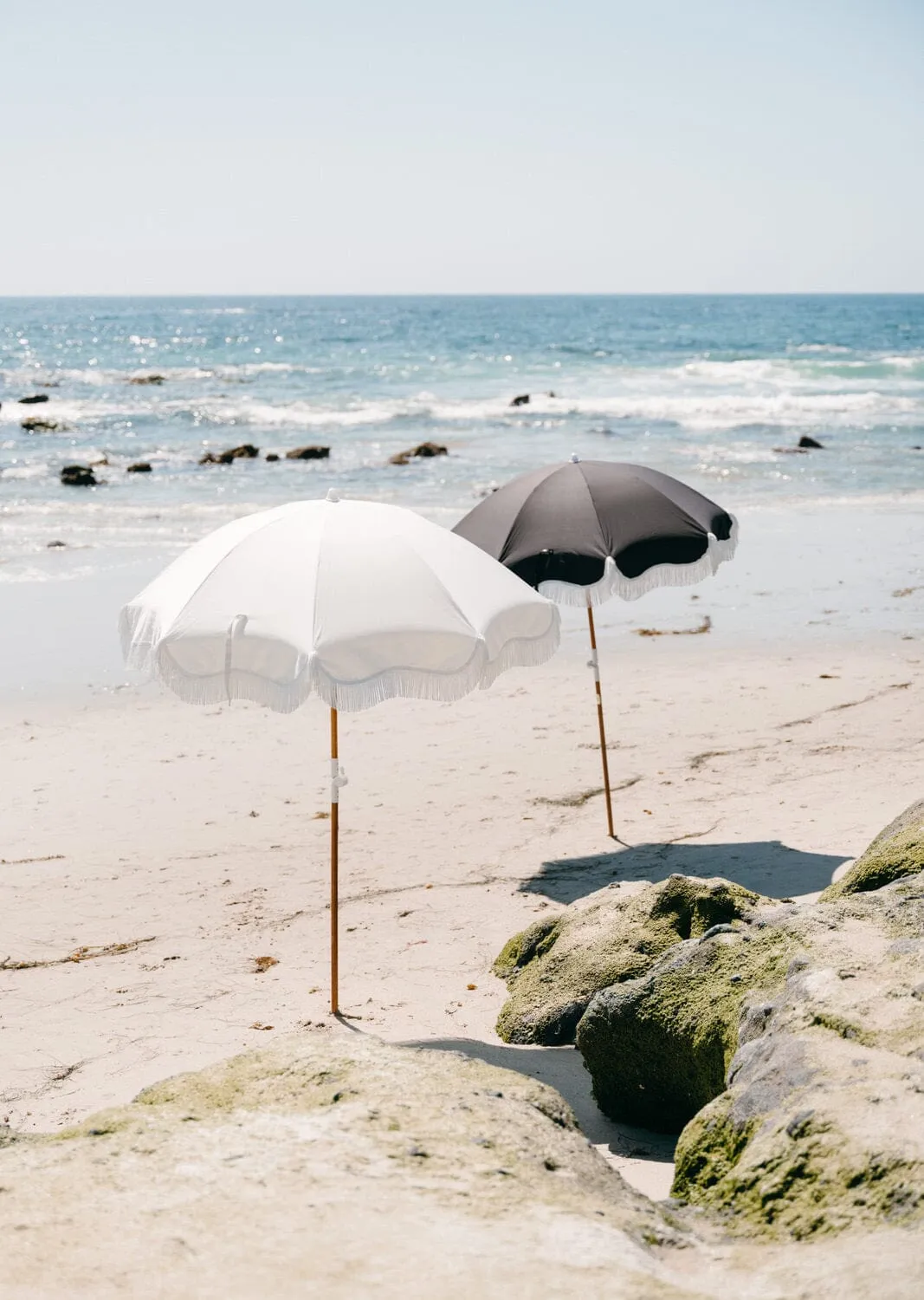 The Holiday Beach Umbrella - Antique White