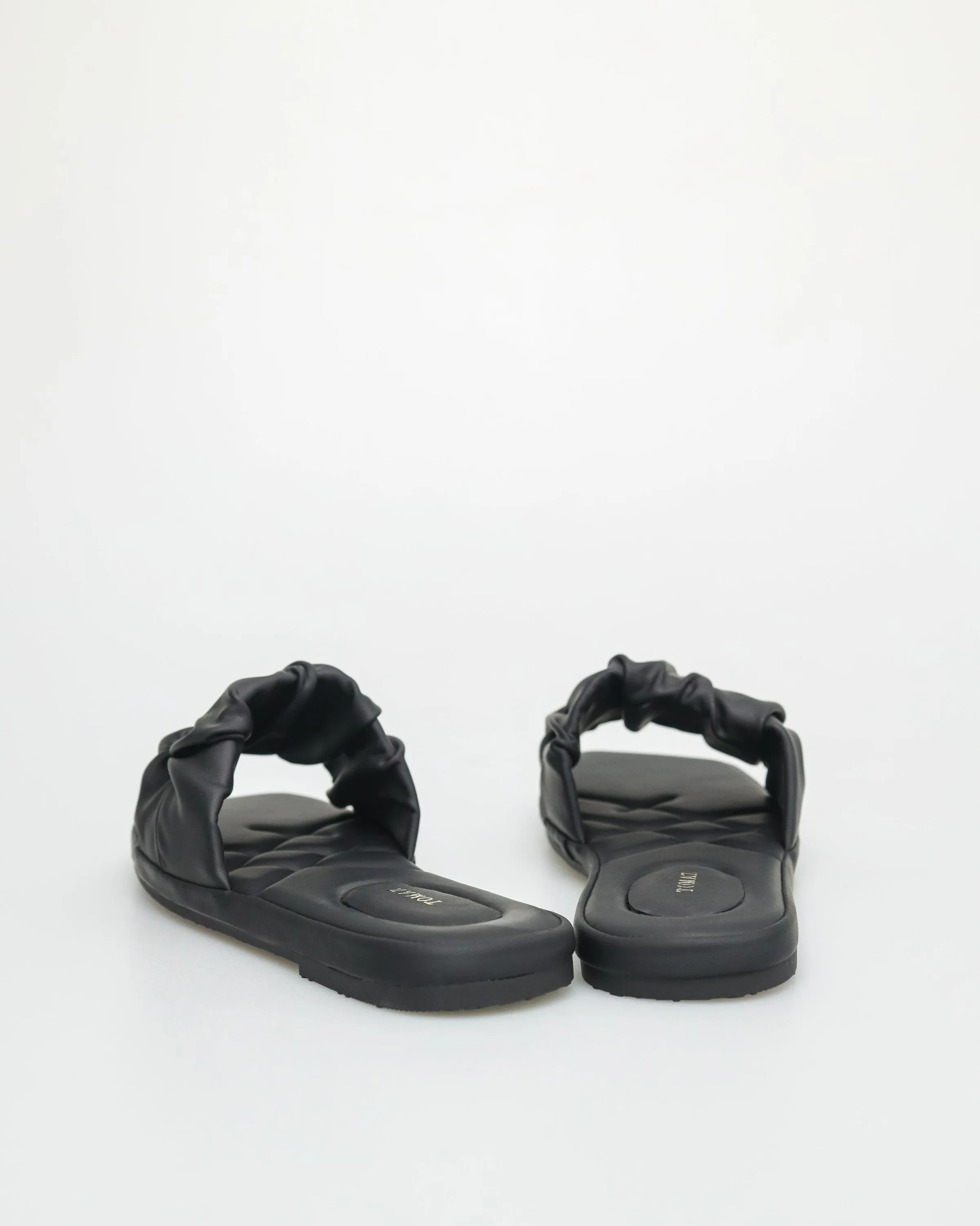 Tomaz NN218 Ladies Scrunchie Sandals (Black)