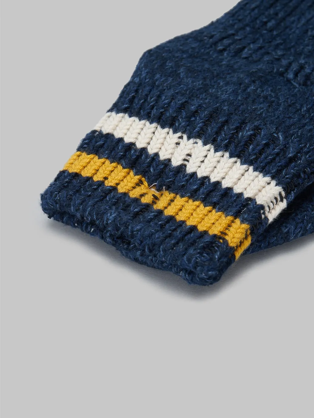 UES Sneakers Socks Navy & Yellow