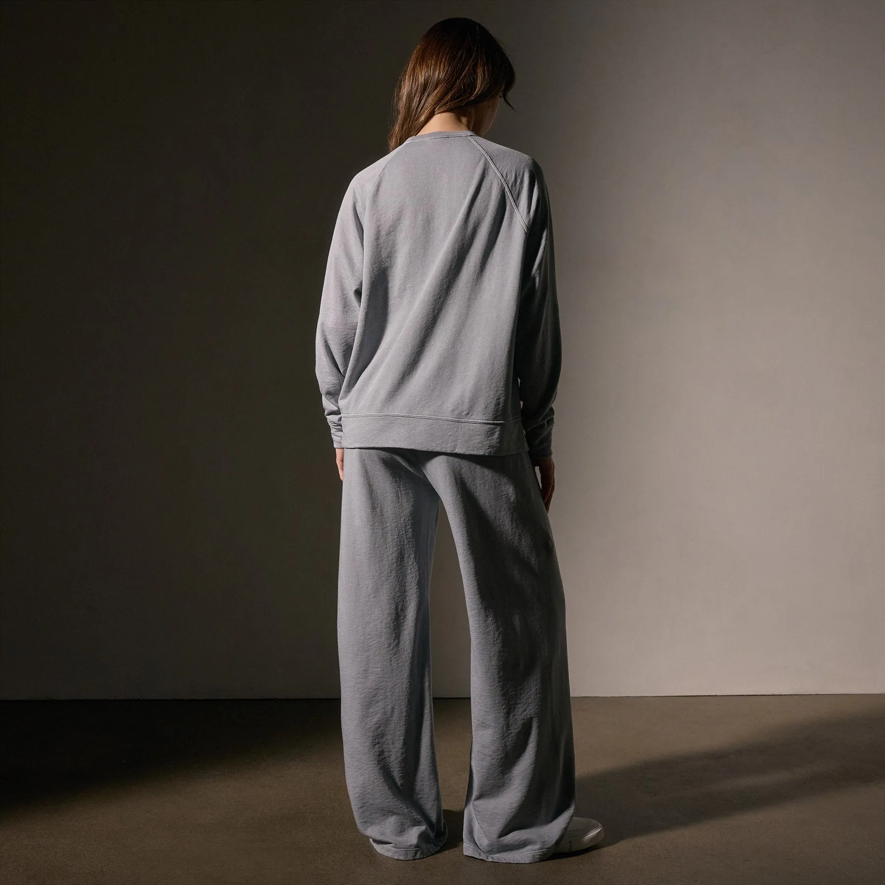 Vintage French Terry Relaxed Sweatshirt - Grey Sky Pigment