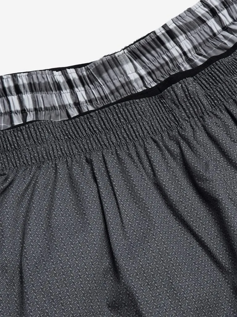 WES Lounge Grey Relaxed Fit Boxers Set of Two