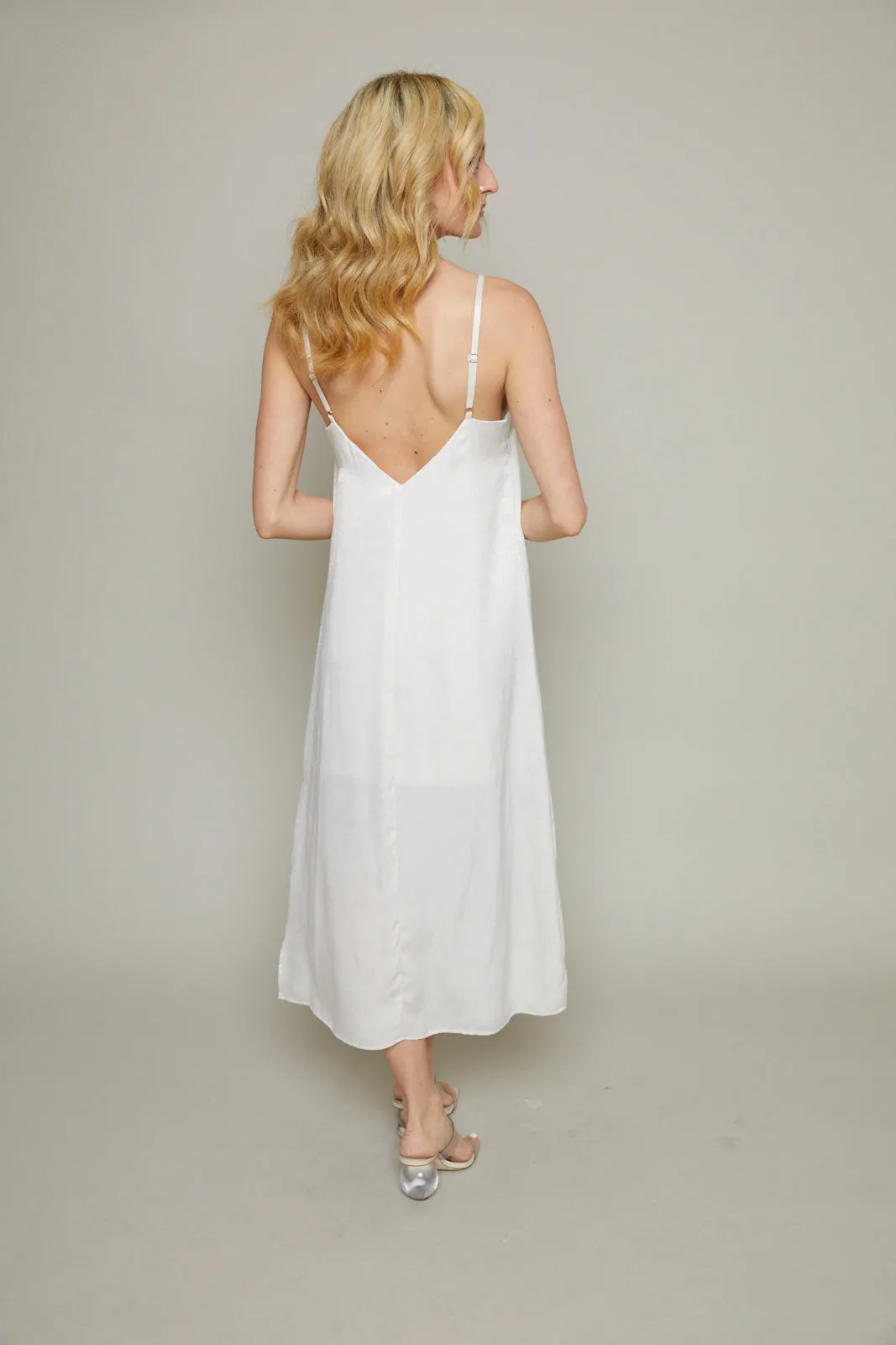Zoey Silky Midi Slip Dress
